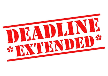 Deadline extended
