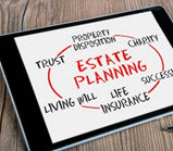estate planning terms on tablet